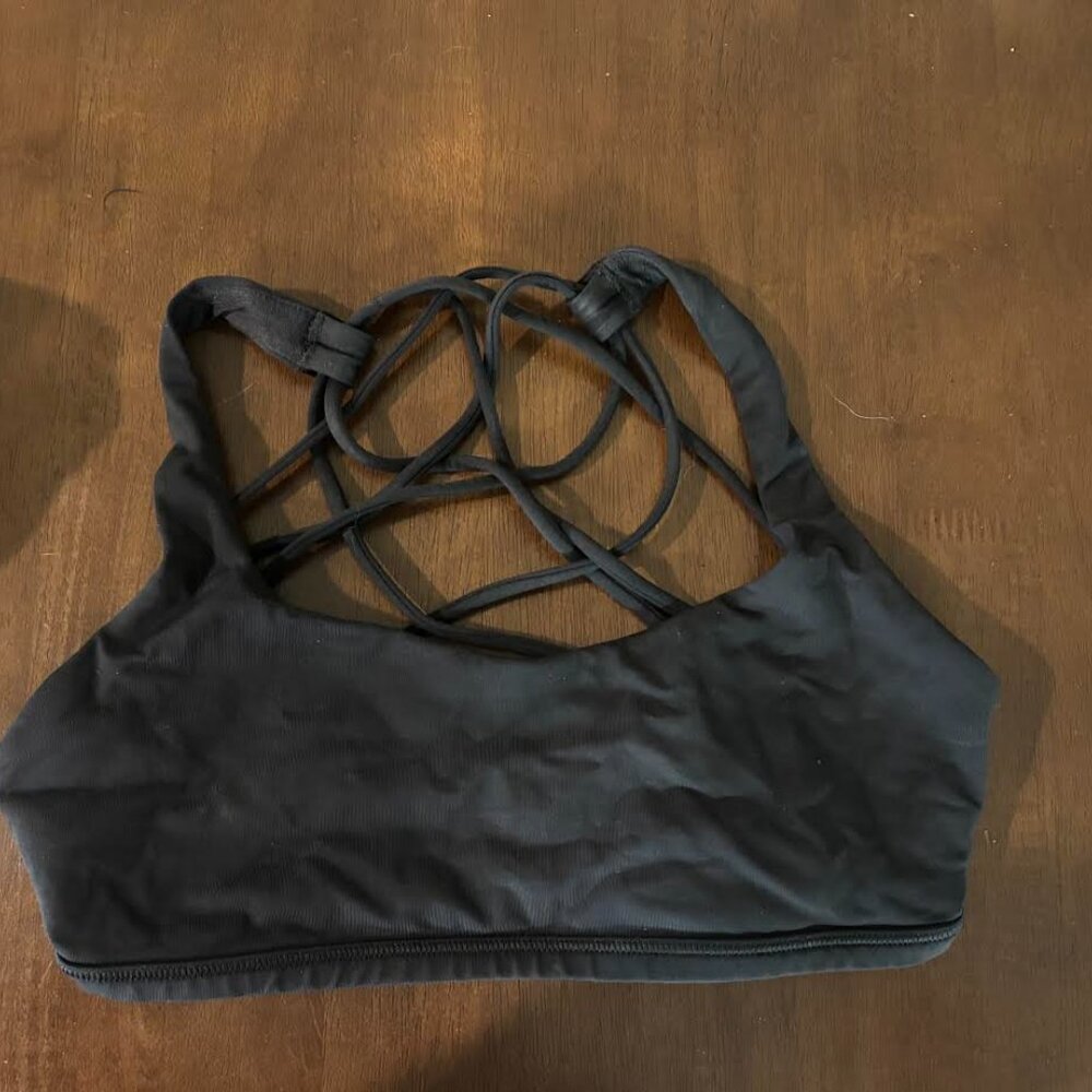 Lululemon Black Sports Bra Size 4